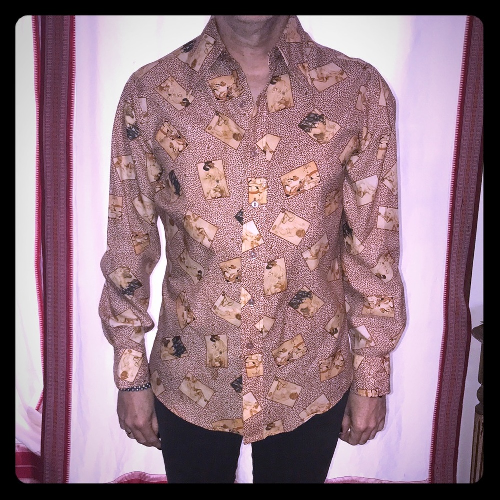 🙀30’s Vargas NAKED LADIES 70’s Vintage Shirt🙀